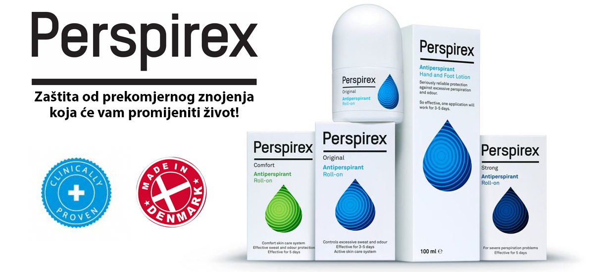 Za osobe koje muči pojačano znojenje Perspirex Antiperspirant za pojačano znojenje