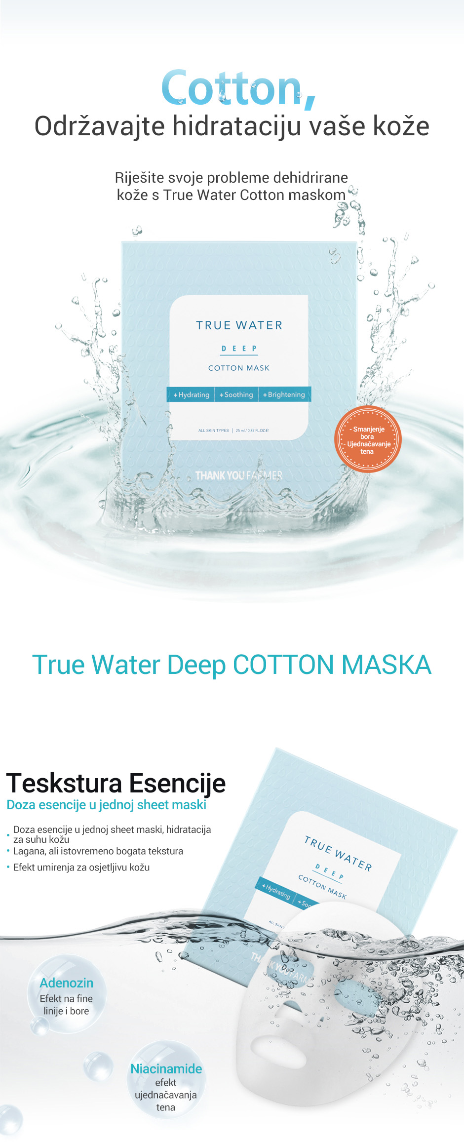 True Water Deep Cotton Mask Opis1