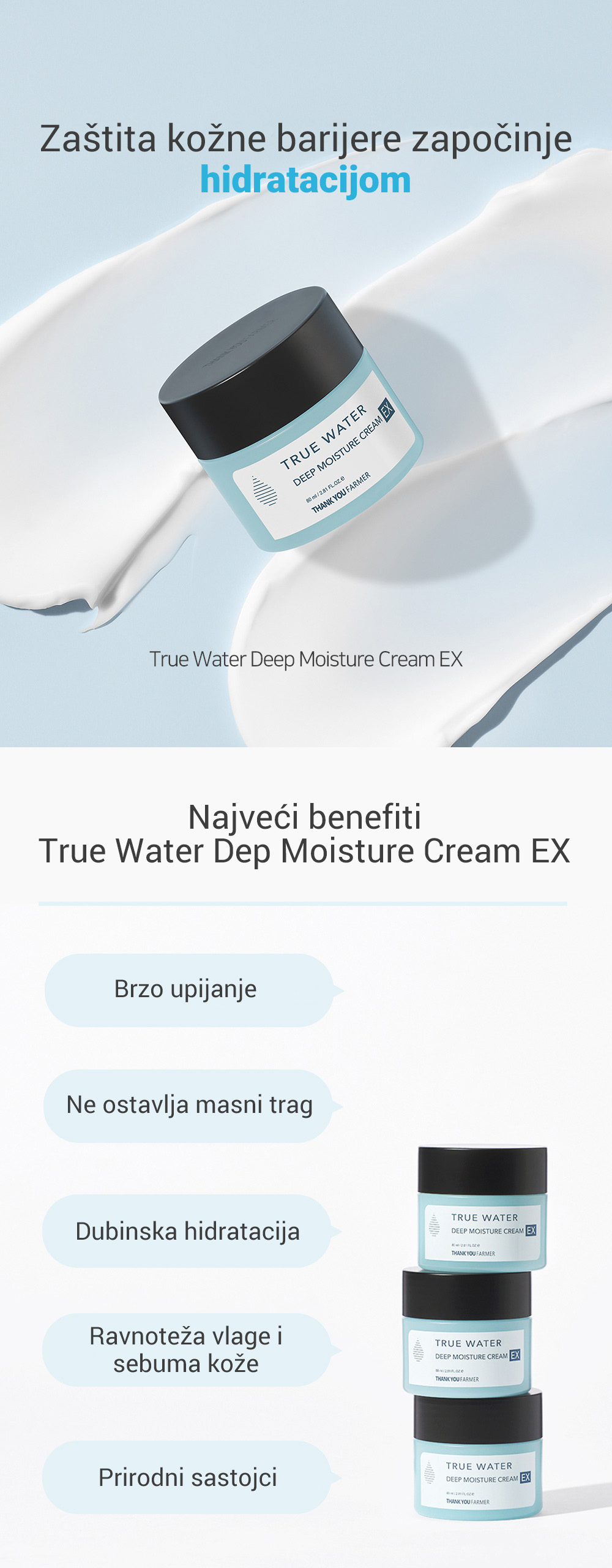 True Water Deep Moisture Cream EX Opis1